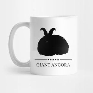 Giant Angora Rabbit Black Silhouette Mug